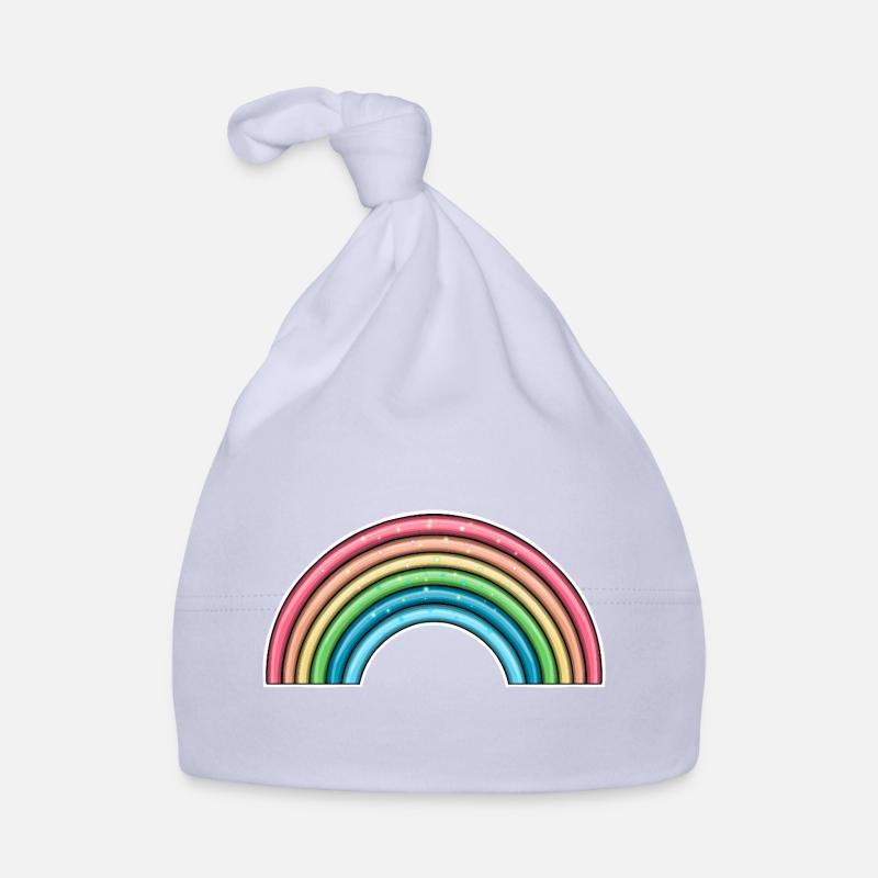 Conception vibrante de l’arche arc-en-ciel Bonnet bio Bébé