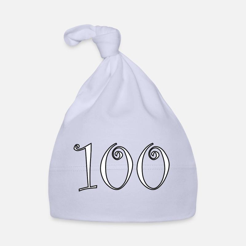 100. 100 ANS. 100e ANNIVERSAIRE. ANNIVERSAIRE 100  Bonnet bio Bébé