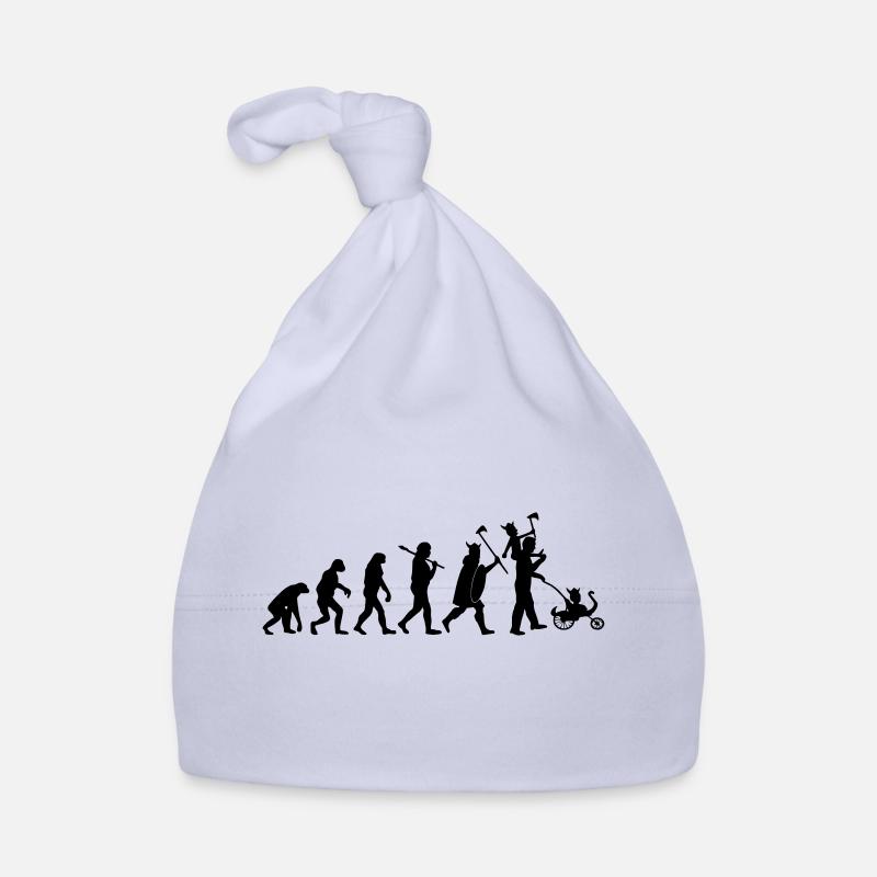 evolution daddy viking - Bonnet bio Bébé - ciel