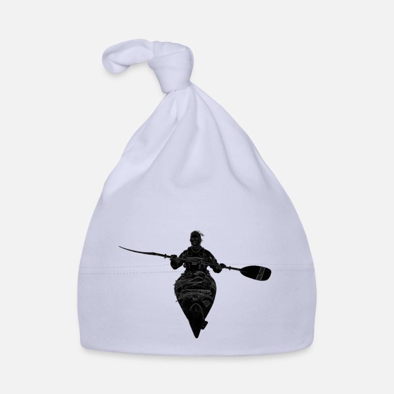 Kajak-frontal-schwarz Organic Baby Cap