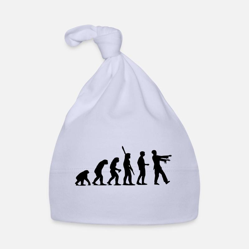 Évolution de zombi (monochrome) - Bonnet bio Bébé - ciel