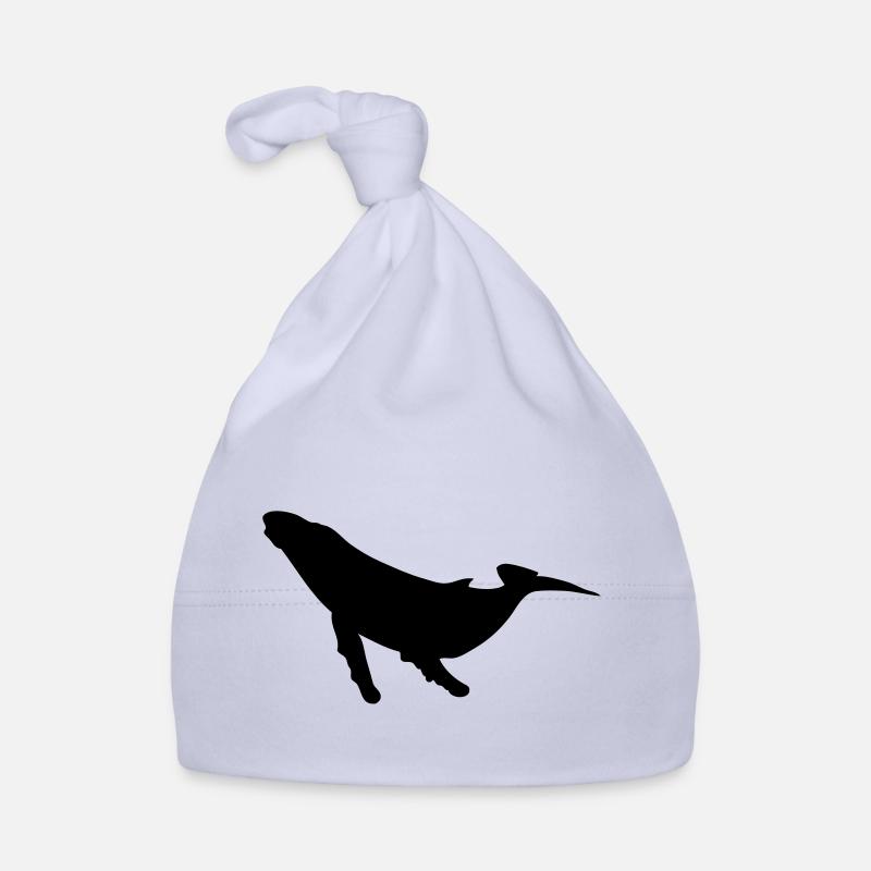Wal Wal Silhouette Schatten Shadow1 - Baby Bio-Mütze - Sky