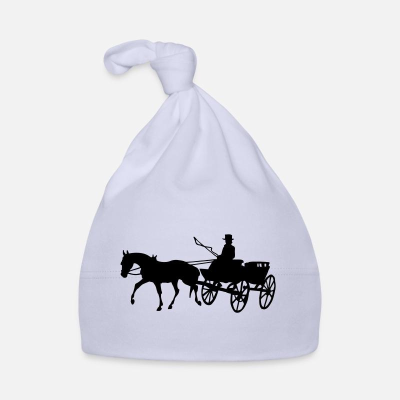 Carriole - Bonnet bio Bébé - ciel