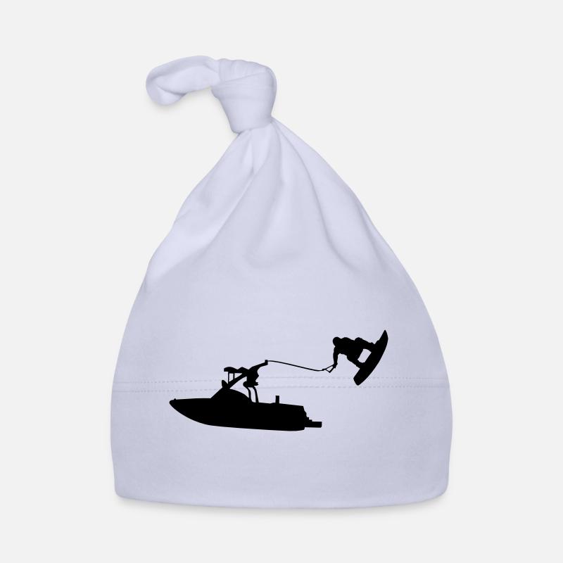 wakeboat_1 - Bonnet bio Bébé - ciel