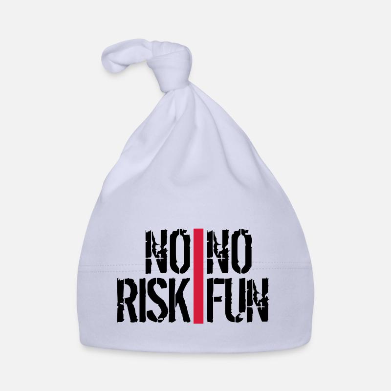 bars stripes spontaneous font no risk no fun spr Organic Baby Cap