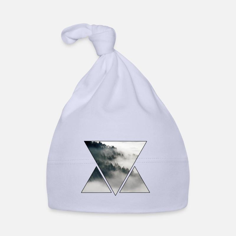 Triangle Brouillard et Forêt Bonnet bio Bébé
