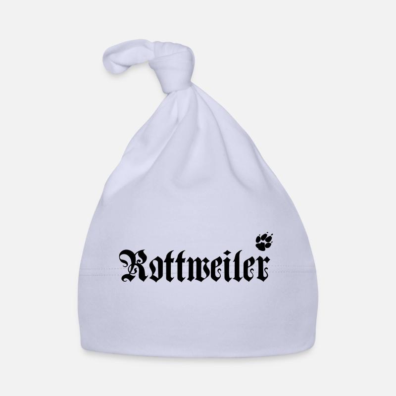 rottweiler logo mit pfote Baby Bio-Mütze