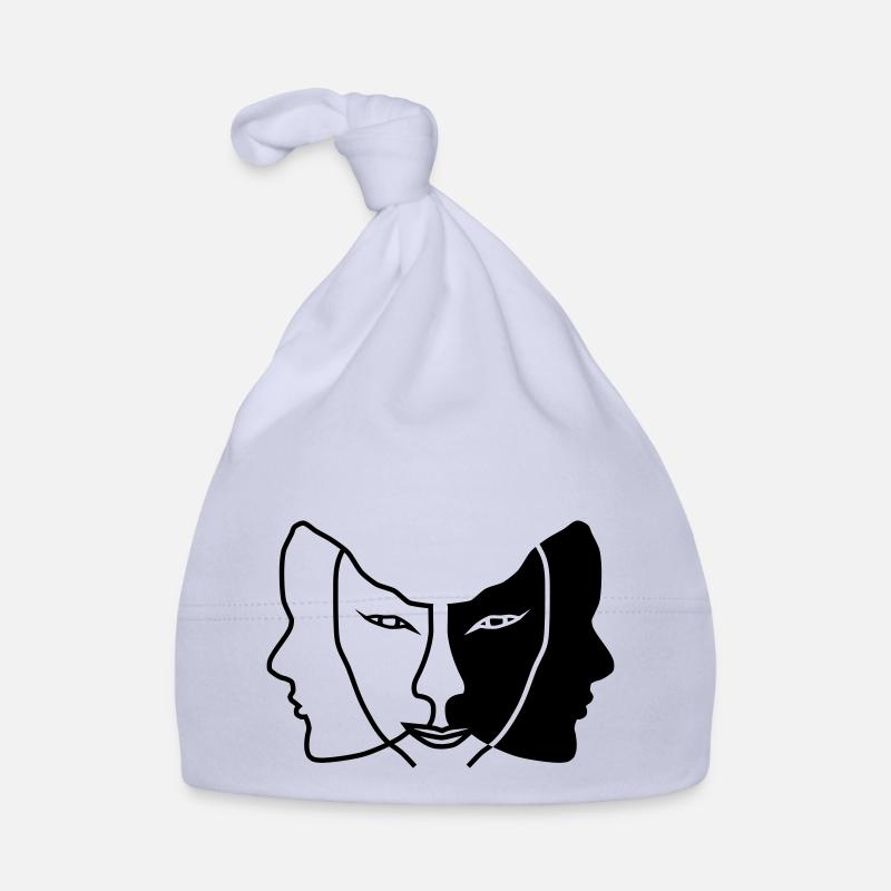 light dark face mask gemini Organic Baby Cap