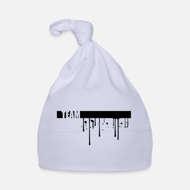 graffiti drops line strip team crew friends Organic Baby Cap