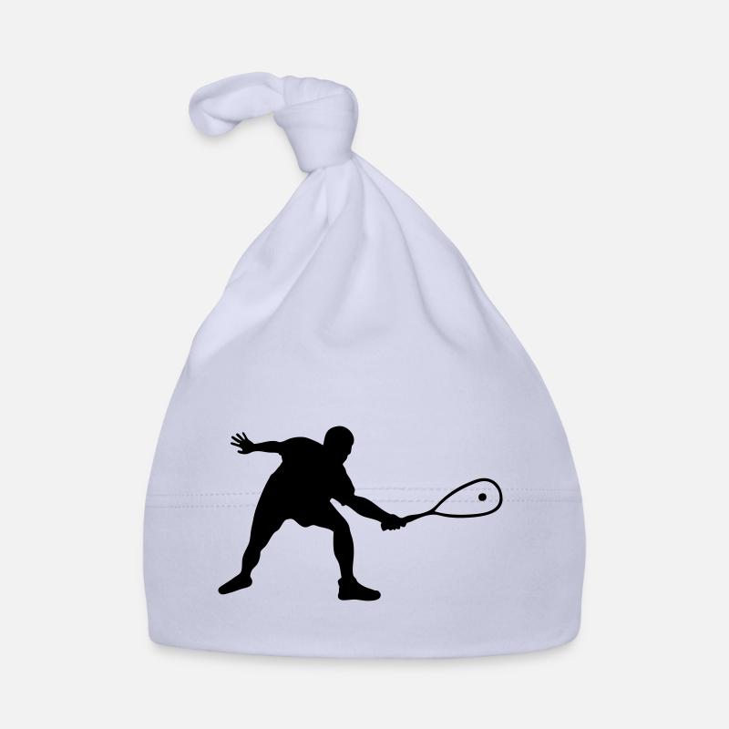 squash player vector drawing Organic Baby Cap