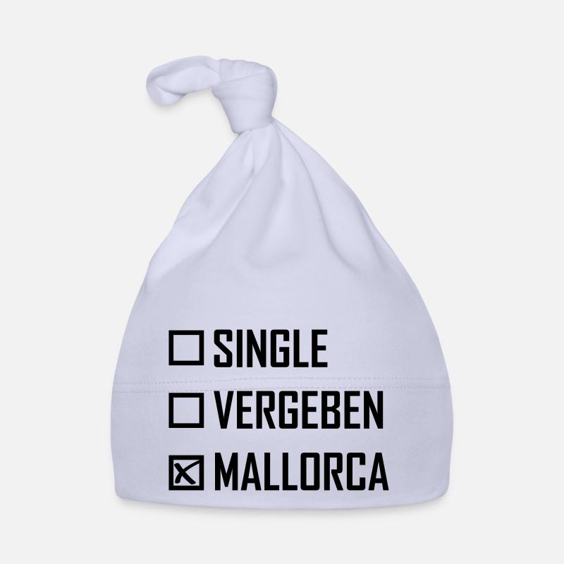 Singel Vergeben Mallorca Spruch - Baby Bio-Mütze - Sky