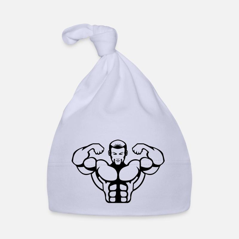 bodybuilder - Baby Bio-Mütze - Sky