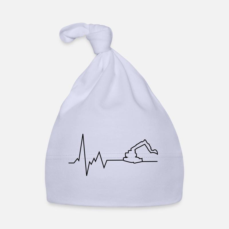 heartbeat digger Organic Baby Cap