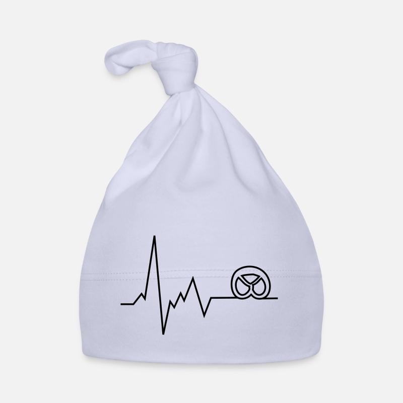 heartbeat prezel Organic Baby Cap