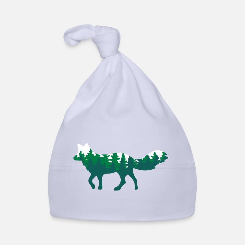 Fuchs Wildlife Fox Forêt de sapins Bonnet bio Bébé