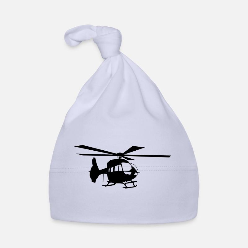 Helicopter H145 avec rotor à 5 feuilles - Bonnet bio Bébé - ciel