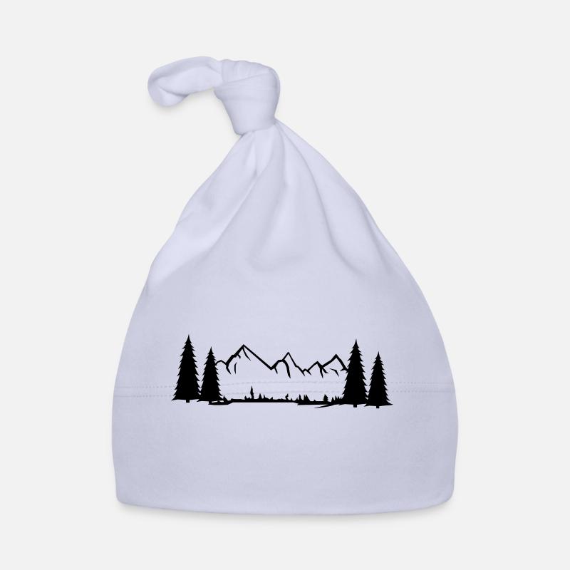 mountains landscape Organic Baby Cap