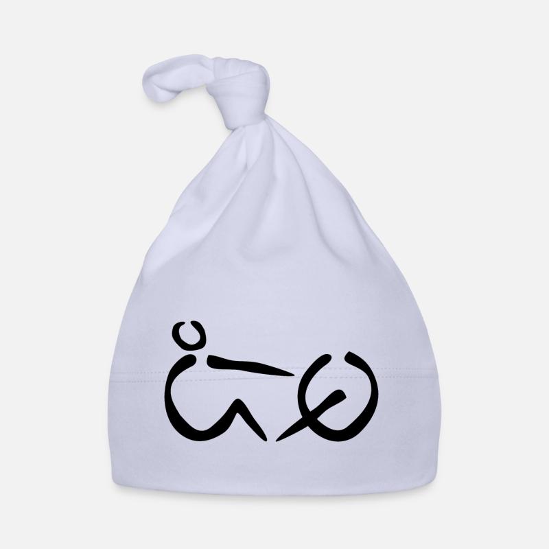 Aviron ERGO LoGO noir - Bonnet bio Bébé - ciel