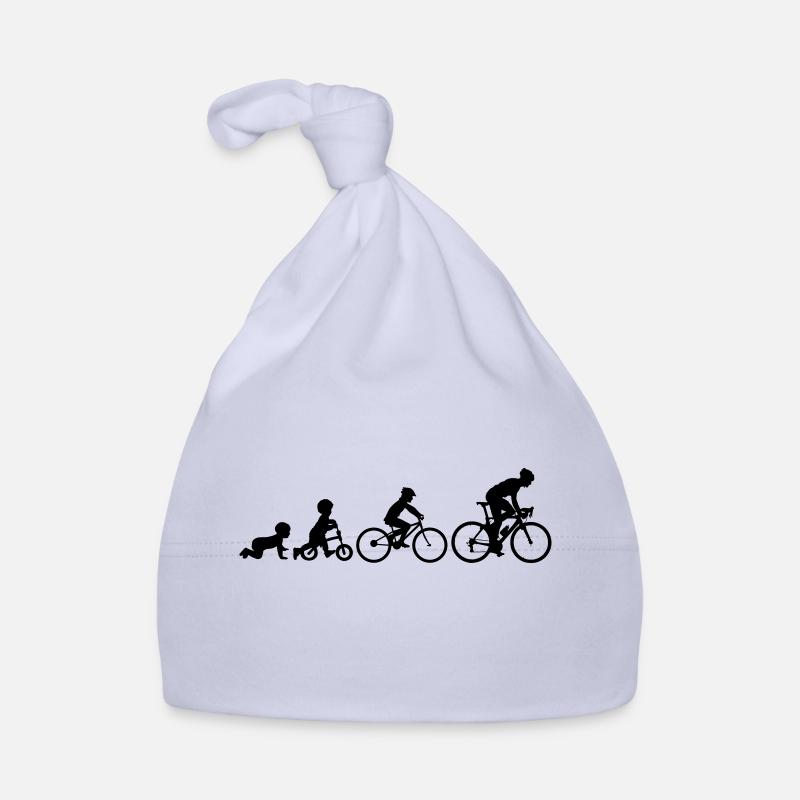 Cyclist Evolution Bicycle Biker Cyclist Organic Baby Cap