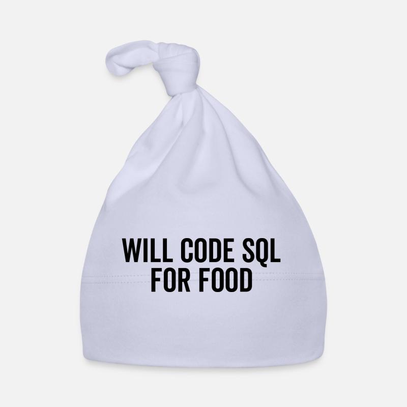 Will Code SQL For Food Organic Baby Cap