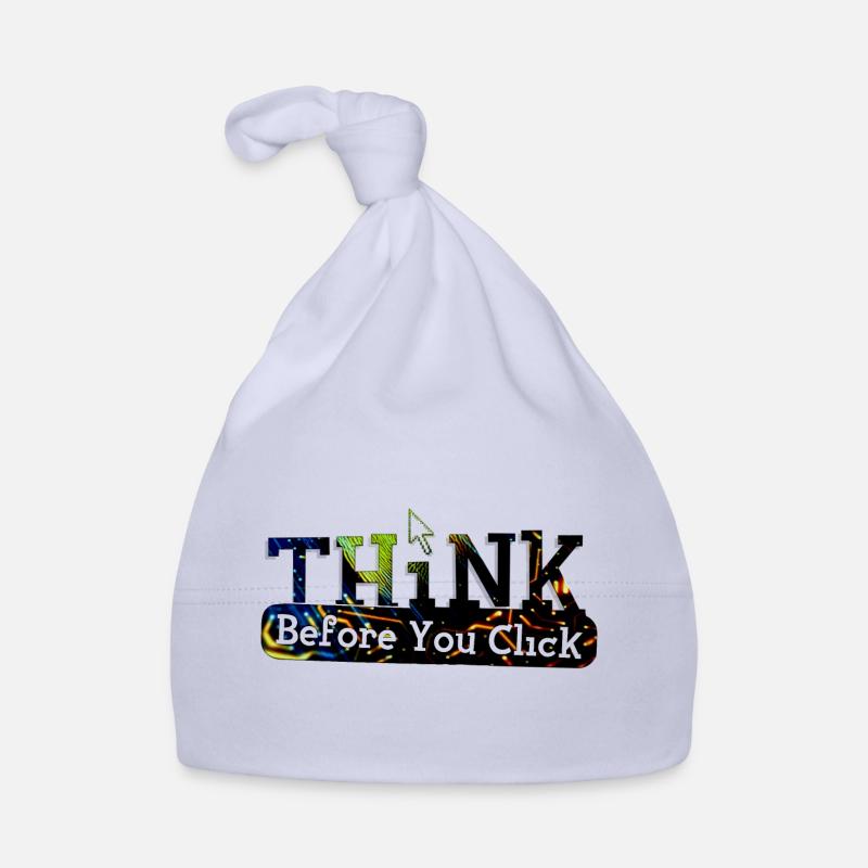 Denken Sie vor dem Computer-Hacking-Hacker nach Baby Bio-Mütze