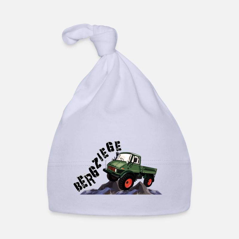 Bergziege - Unimog - Offroad - Oldtimer Baby Bio-Mütze