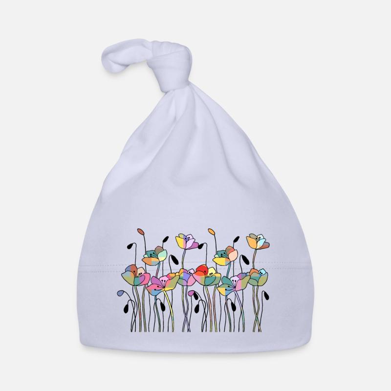 Blumen Baby Bio-Mütze