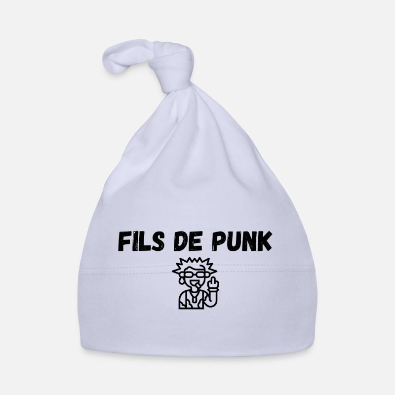 Fils de Punk (2) - Bonnet bio Bébé - ciel