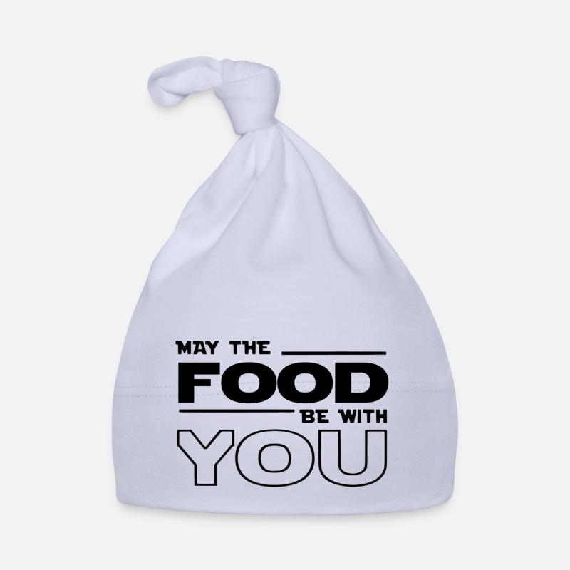 Möge das Essen mit dir sein Baby Bio-Mütze