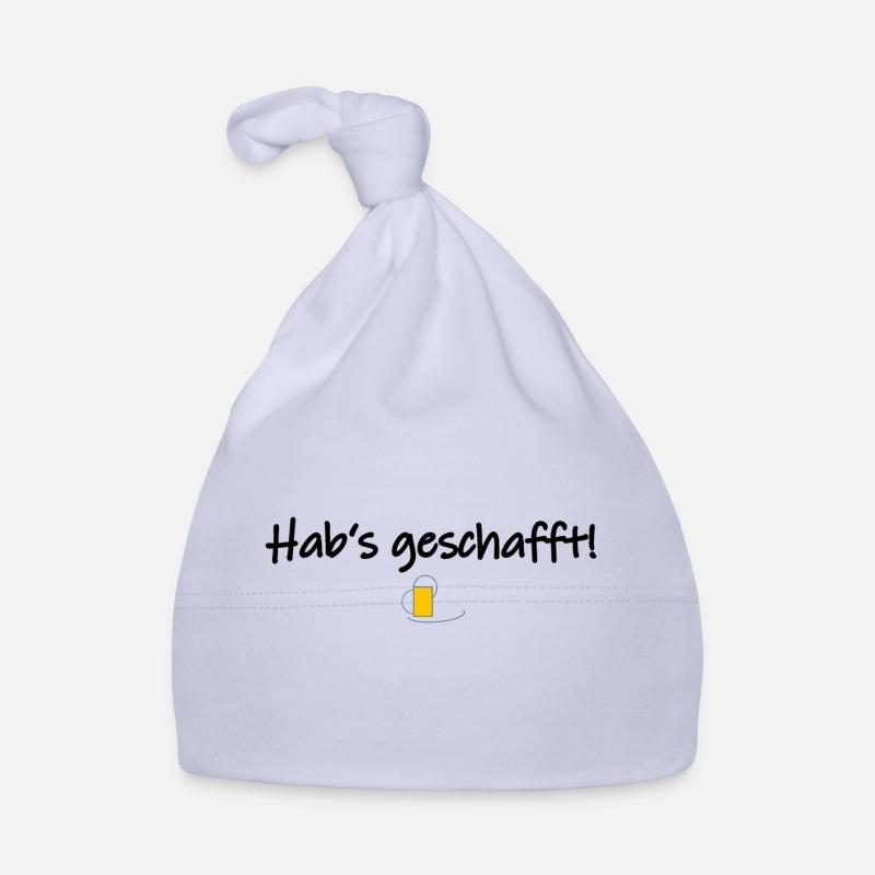 Hab's geschafft! - Baby Bio-Mütze - Sky