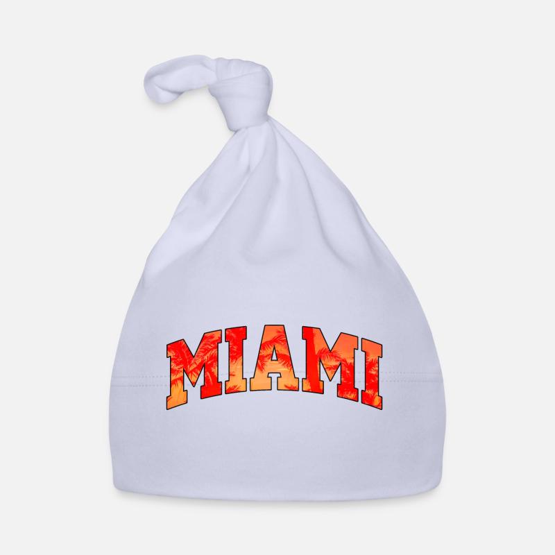 Miami logo: Collegiate design with a tropical vibe Organic Baby Cap