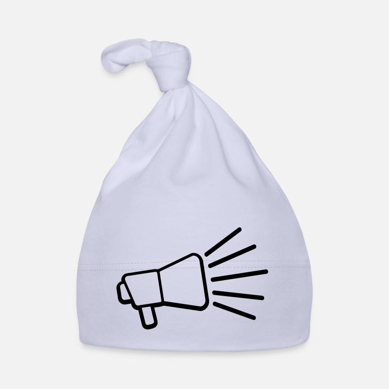 Icon Megafon Laute Rede Baby Bio-Mütze