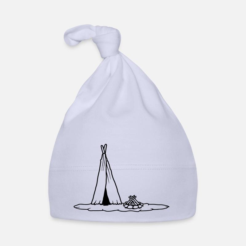Campground Campfire primitive tent Organic Baby Cap