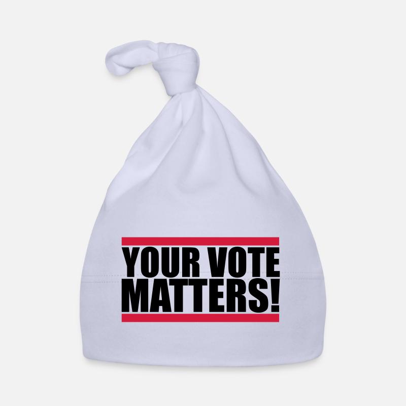 your vote matters quote Organic Baby Cap
