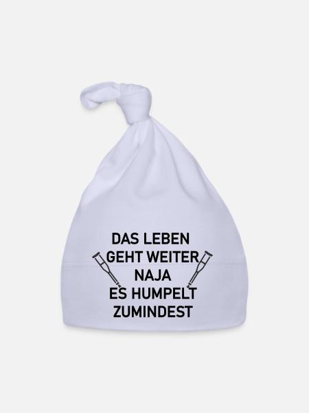 Das leben geht weiter - Baby Bio-Mütze - Sky - Vorne