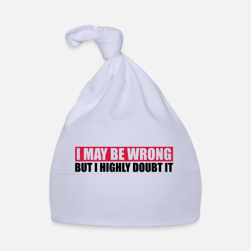 I may be wrong Organic Baby Cap