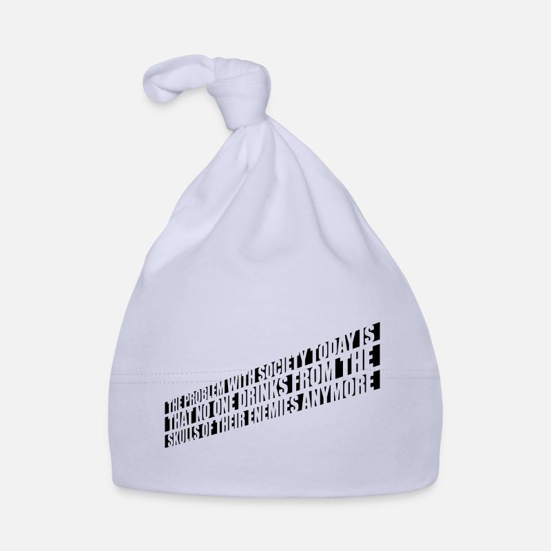 drinks from enemies skulls Organic Baby Cap