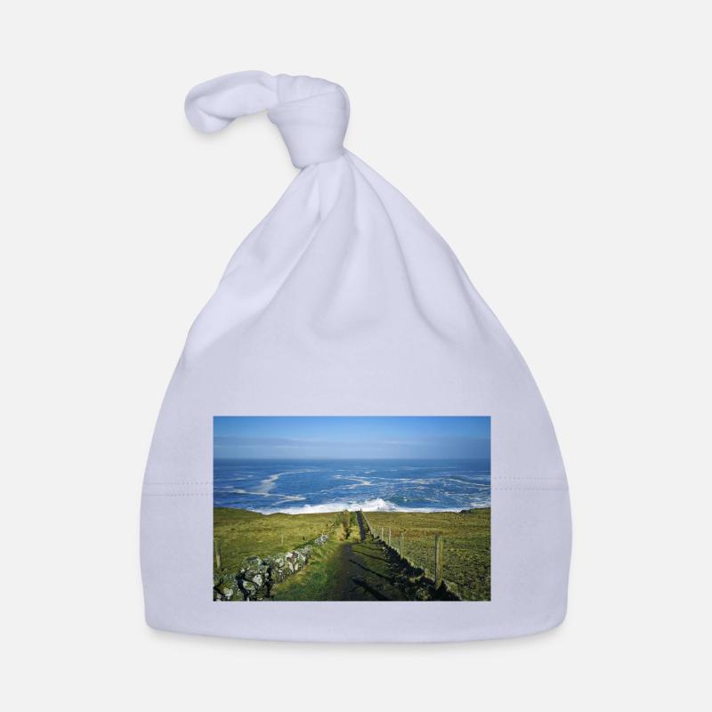 Paysage Randonnée Irlande, Doolin, Falaises de Moher - Bonnet bio Bébé - ciel