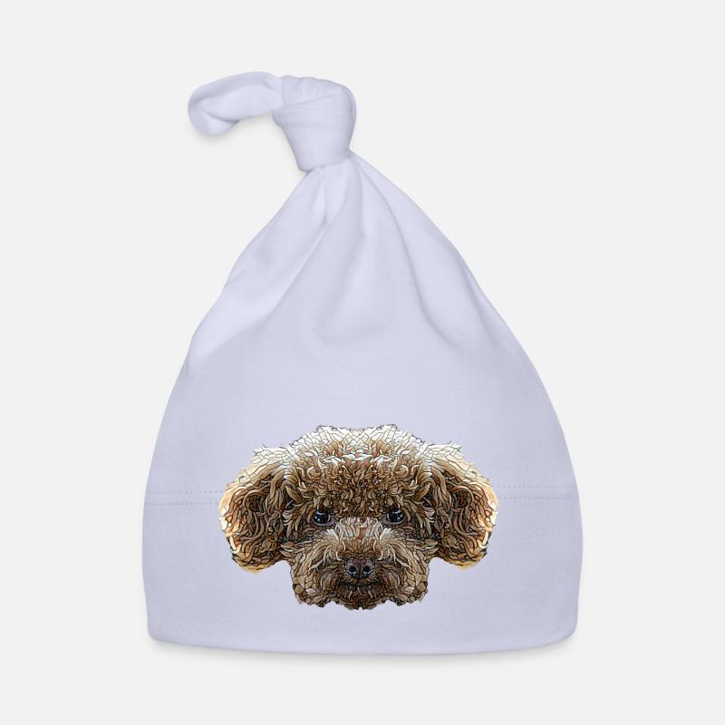 Visage de caniche jouet Bonnet bio Bébé