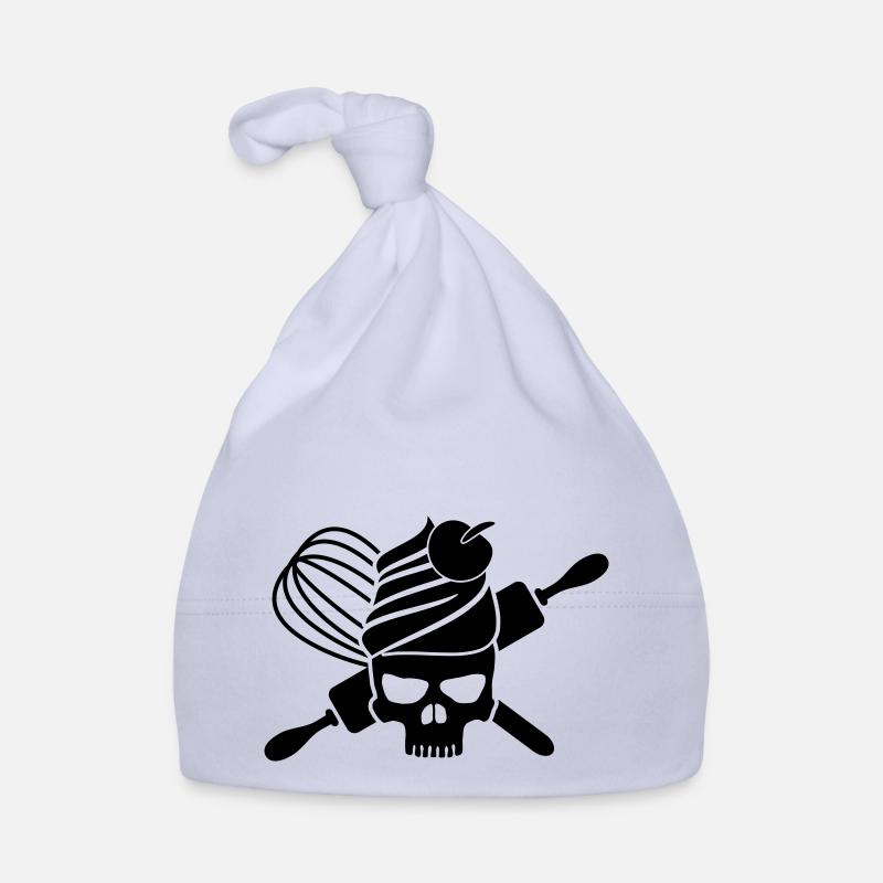 Crâne de cupcake Bonnet bio Bébé