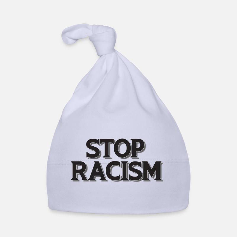 Stop Racism black Baby Bio-Mütze