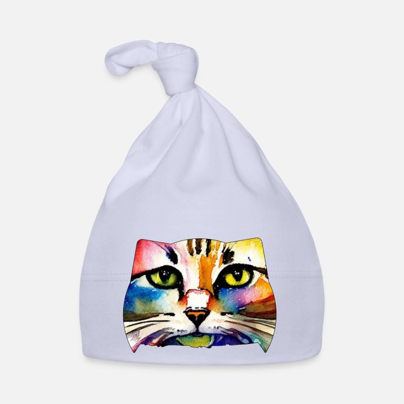 Cat face 7 Organic Baby Cap