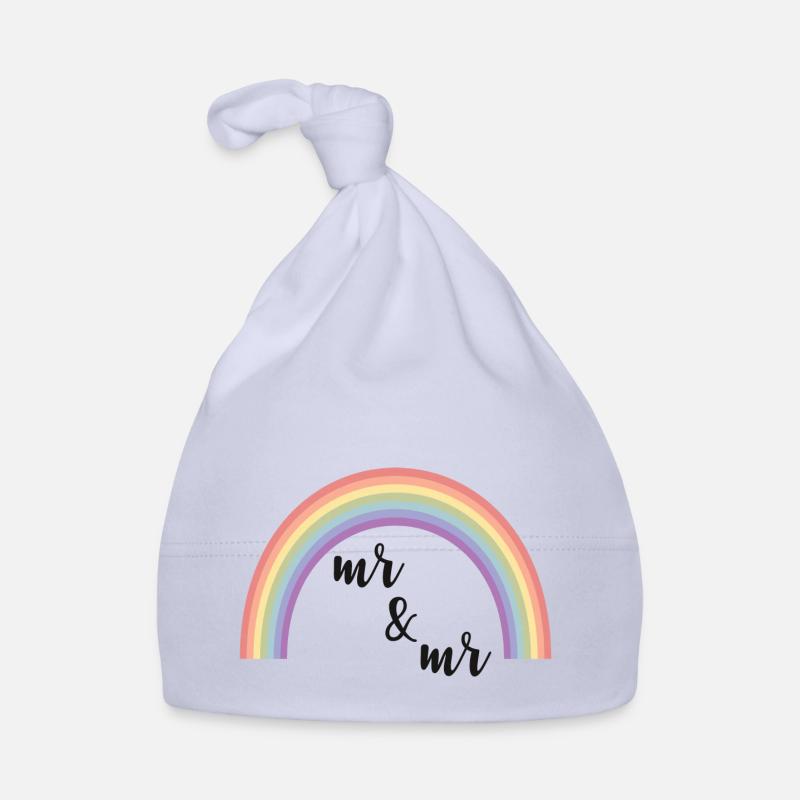 Mr and Mr Regenbogen Geschenk Baby Bio-Mütze
