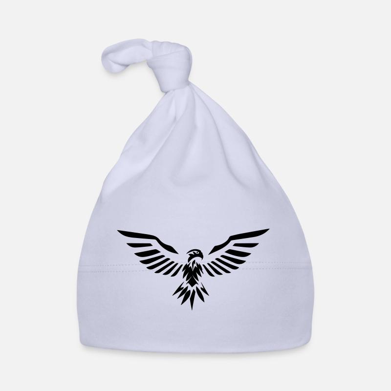 stylized eagle opening its wings in front Organic Baby Cap