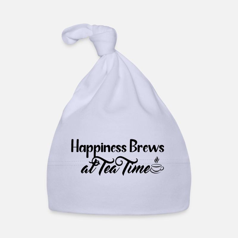 Cool Tea Time Design - Bonnet bio Bébé - ciel