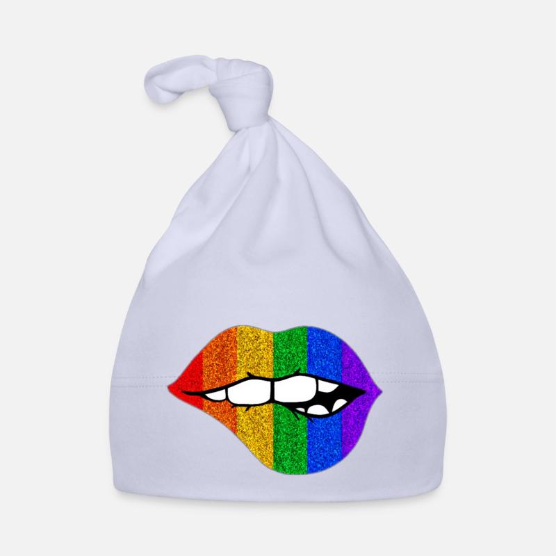 LGBTQ+ LIPS BITING PRIDE Baby Bio-Mütze