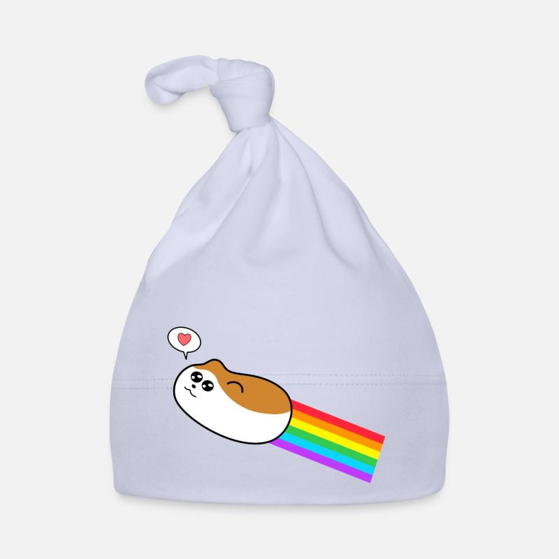Hamster mit Regenbogen Baby Bio-Mütze