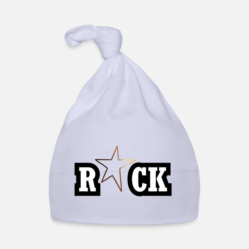 Rock Star - Bonnet bio Bébé - ciel