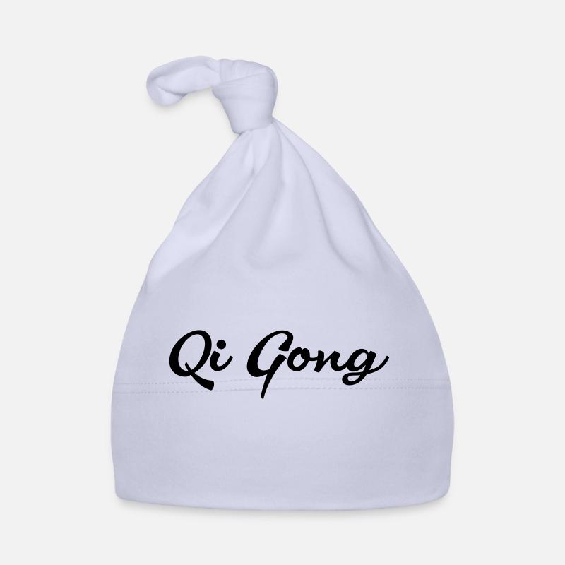 Qigong Cursive Lettering Organic Baby Cap