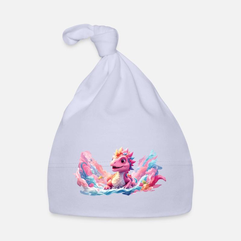 bunter Drache, Kinder, fantasy, comic, Geschenk Baby Bio-Mütze